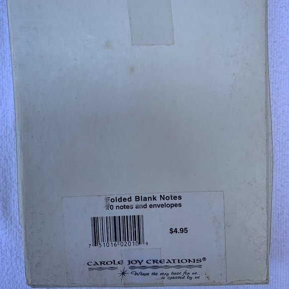 Vintage Carole Joy Creations "Folded Blank Note Cards" - Picture 2 of 2
